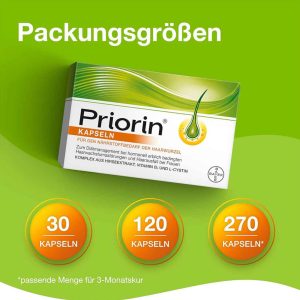 کپسول ضد ریزش مو ارثی و هورمونی پریورین بایر | Priorin bayer 30/120/270 capsules