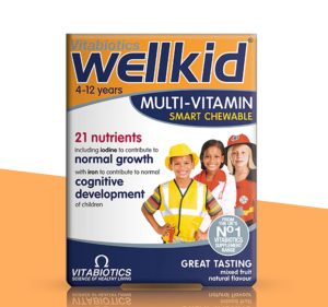 مولتی ویتامین جویدنی کودکان ول کید ویتابیوتیکس اصل | Vitabiotics Wellkid Smart Chewable 30 tablets 