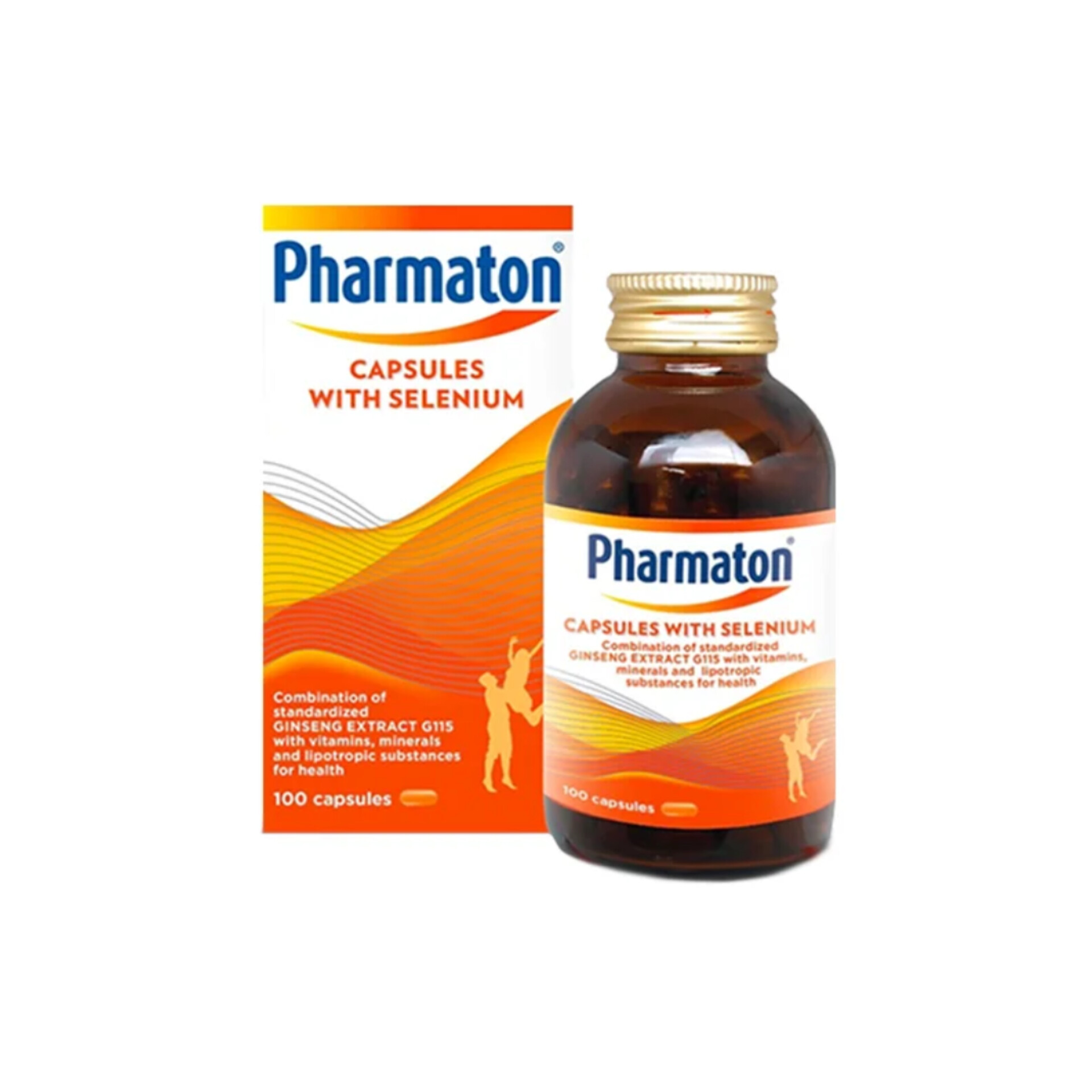 فارماتون سوئیسی با جینسینک و سلنیوم | Pharmaton with Selenium 100 capsules - تصویر 2