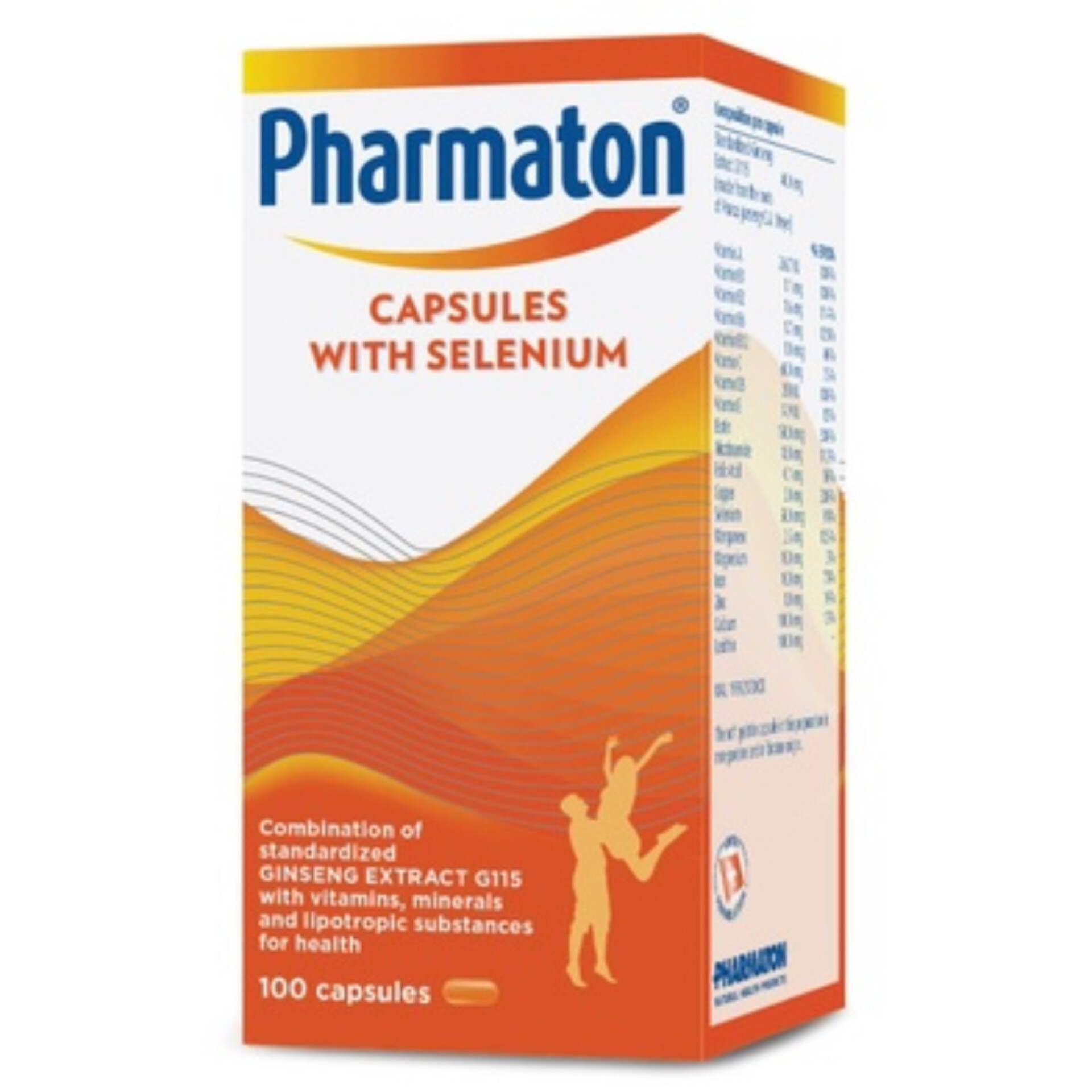 فارماتون سوئیسی با جینسینک و سلنیوم | Pharmaton with Selenium 100 capsules - تصویر 3