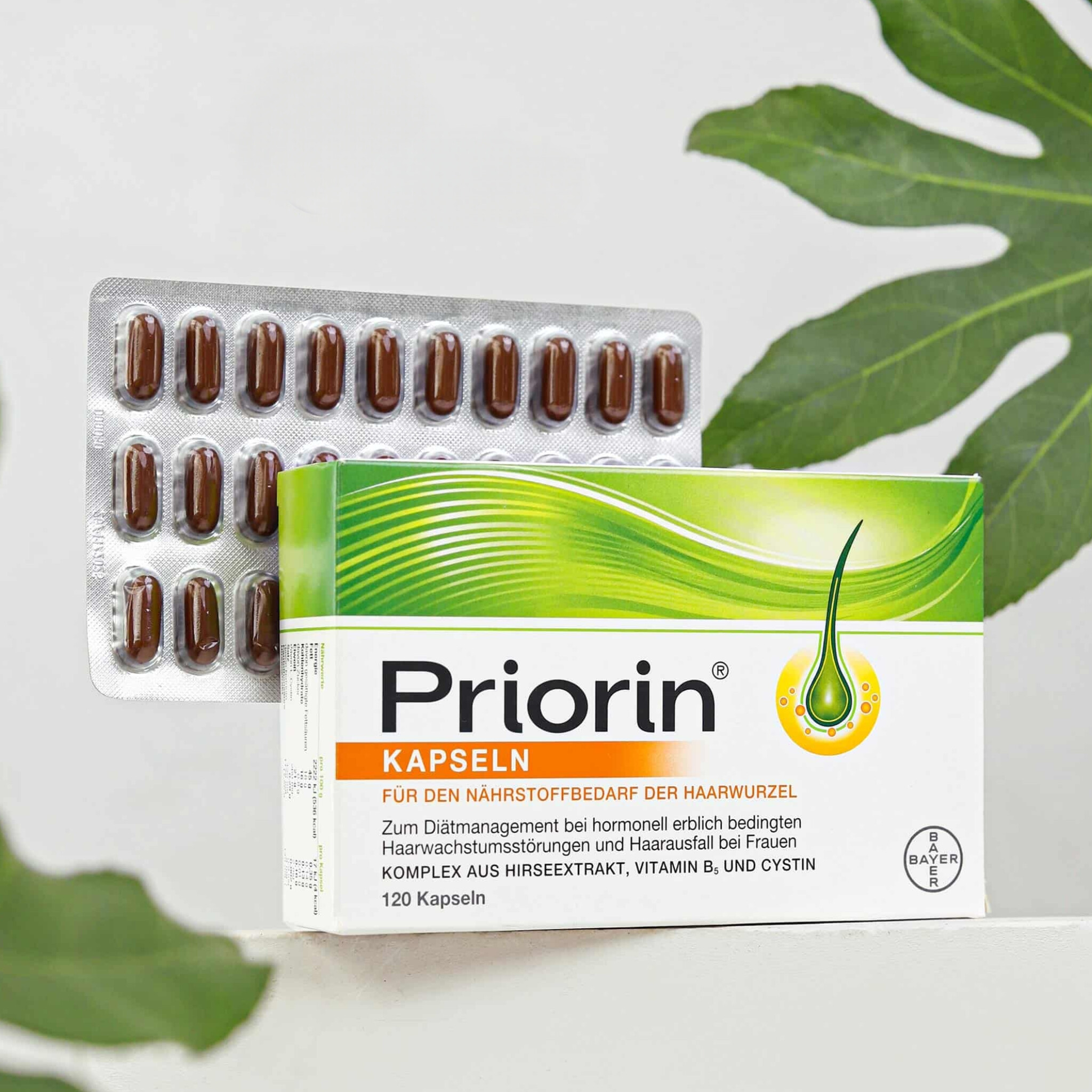کپسول ضد ریزش مو ارثی و هورمونی پریورین بایر | Priorin bayer 30/120/270 capsules